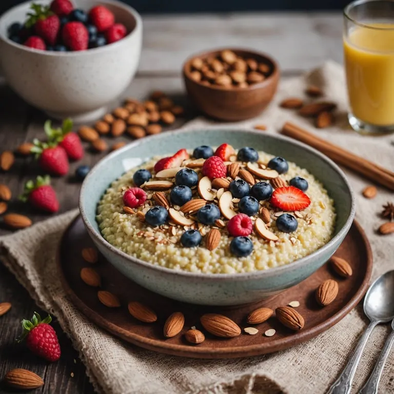 Alkaline Millet Breakfast Porridge calories and nutrition facts