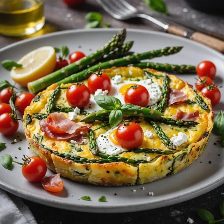 Breakfast Frittata with Asparagus and Goat Cheese calories and nutrition facts