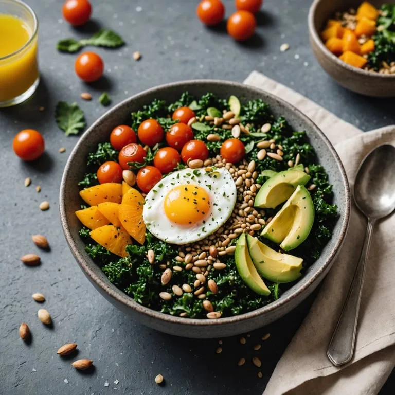 Buckwheat Kale Breakfast Bowl calories and nutrition facts