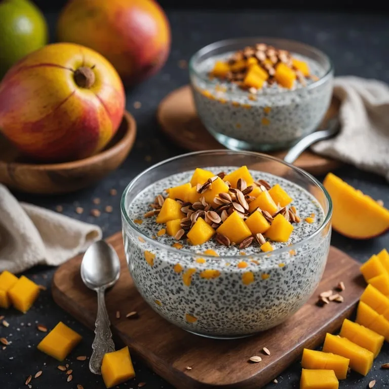 Coconut Mango Chia Pudding calories and nutrition facts