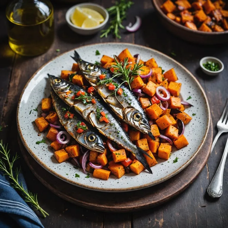 Crispy Sardine and Sweet Potato Hash calories and nutrition facts