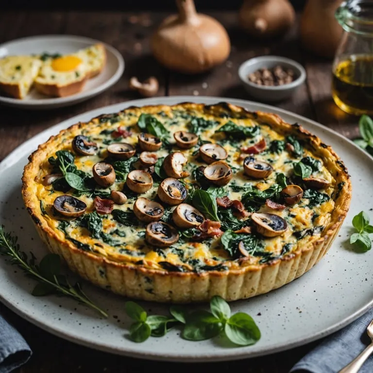 Hunter's Morning Mushroom Frittata calories and nutrition facts