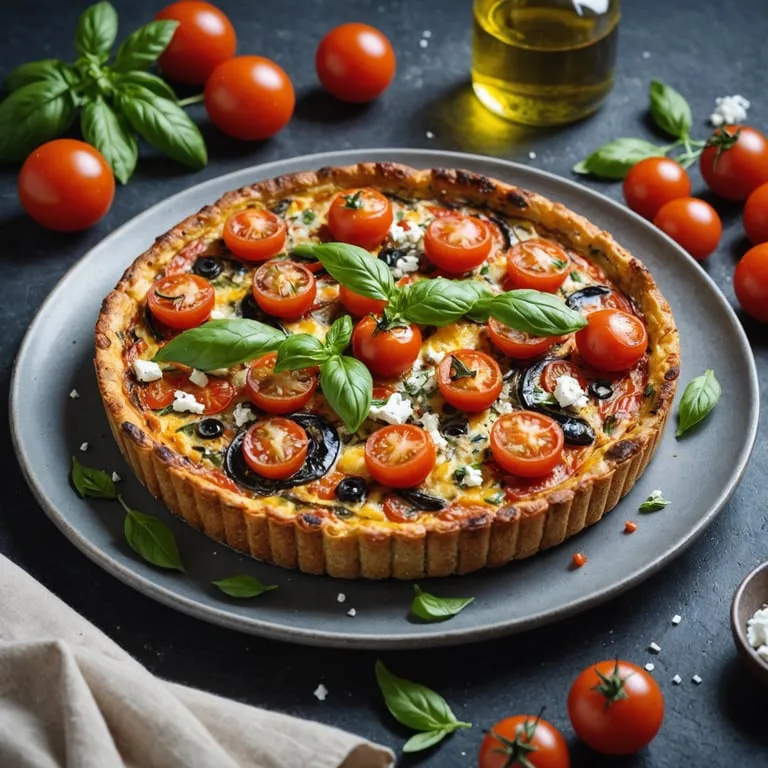 Mediterranean Anchovy and Tomato Frittata calories and nutrition facts