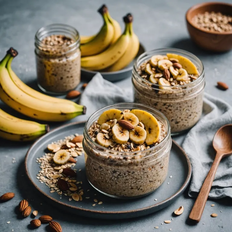 Overnight Oats with Caramelized Banana and Almond Butter calories and nutrition facts