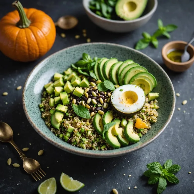 Quinoa Avocado Breakfast Bowl calories and nutrition facts