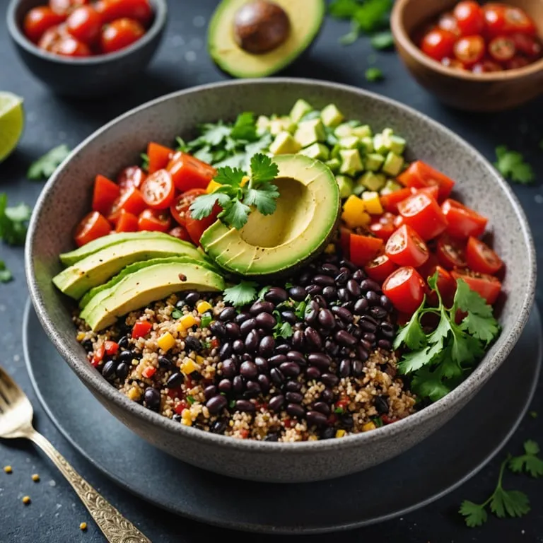 Quinoa Breakfast Burrito Bowl calories and nutrition facts