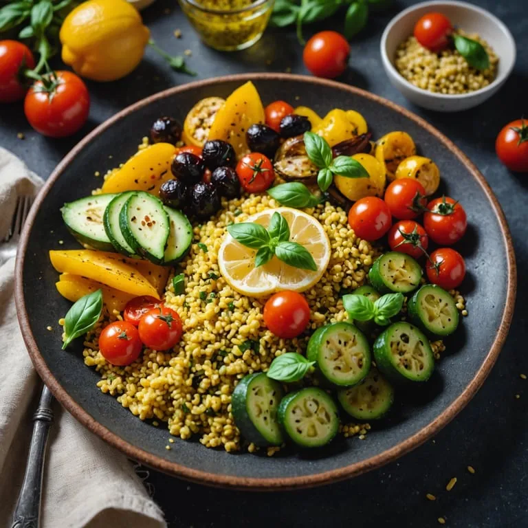 Savory Breakfast Millet Bowl with Roasted Vegetables