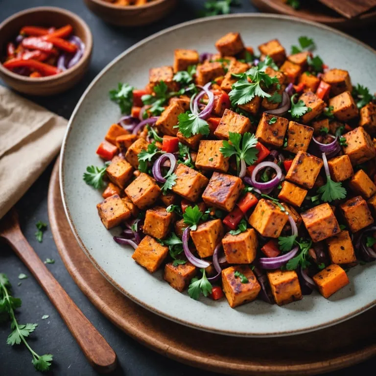 Smoky Tempeh and Sweet Potato Hash calories and nutrition facts