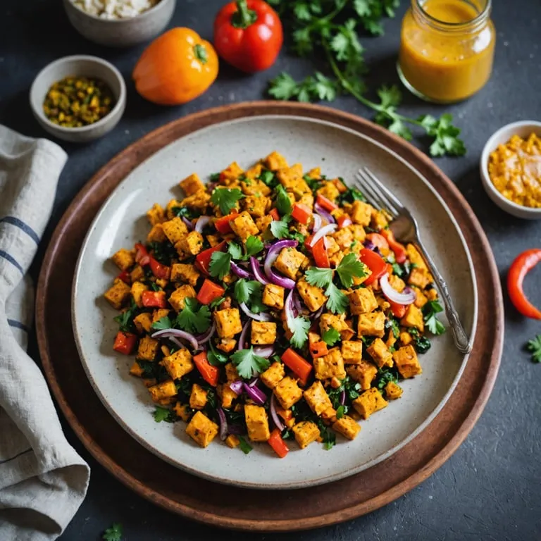 Tempeh Scramble with Sweet Potato Hash calories and nutrition facts